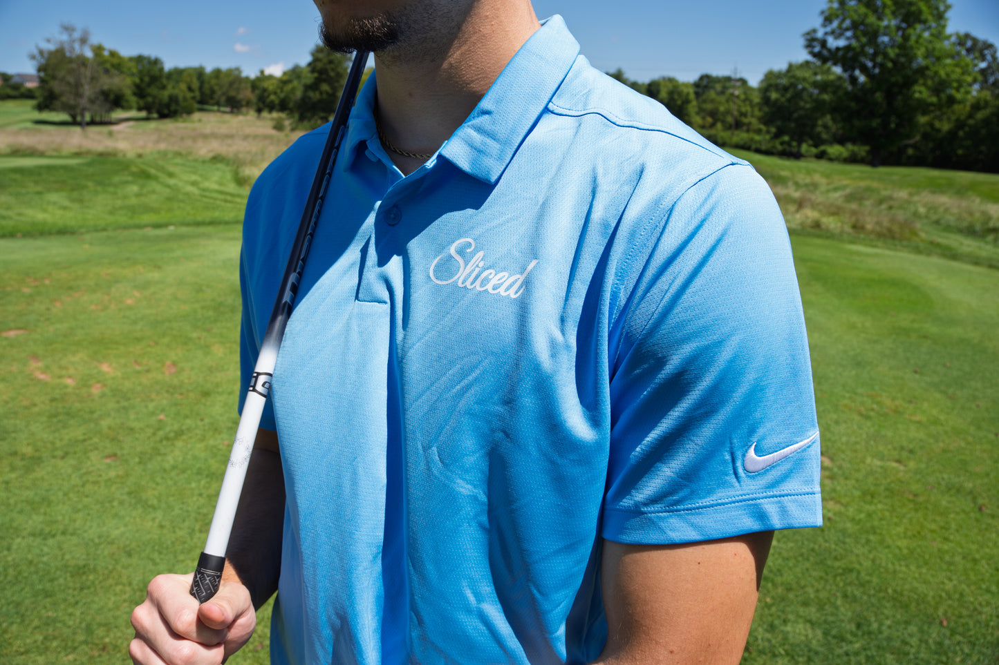 Sliced Blue Polo